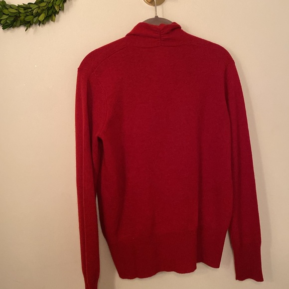 Neiman Marcus The Cashmere Collection faux wrap Sweater - Picture 4 of 9